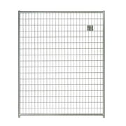 Angle View: Lucky Dog Silver Welded Wire Modular Gate Panel, 6'L x 5'W