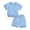 X4Blue, variant on lnmuld Toddler Kids Boys Summer Tracksuit 2 Piece Outfit Set Soft Short Sleeve Tee & Matching Shorts Size:7-8 Years