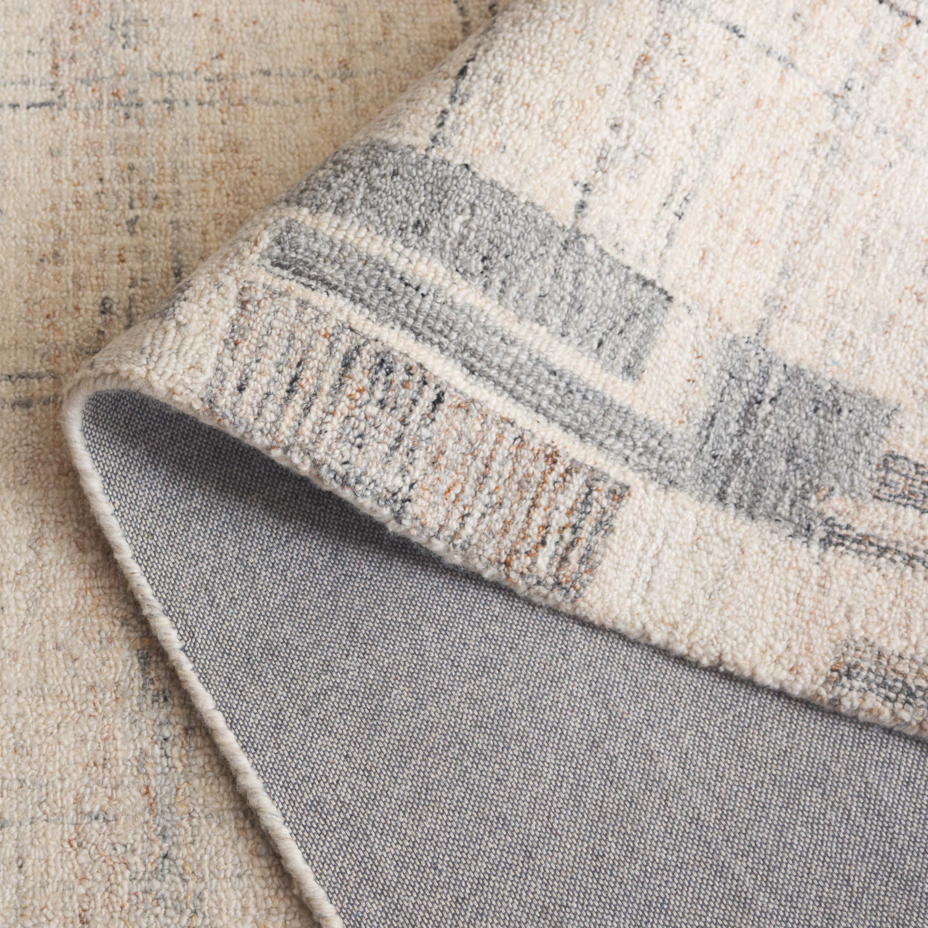 SAFAVIEH Restoration Vintage Elsie Abstract Area Rug, Grey/Beige, 5' x 8'