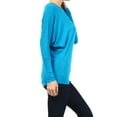 thumbnail image 3 of Moa Collection Women's Relaxed Fit Tunic Top Dolman Sleeve Knit Casual Style, 3 of 4
