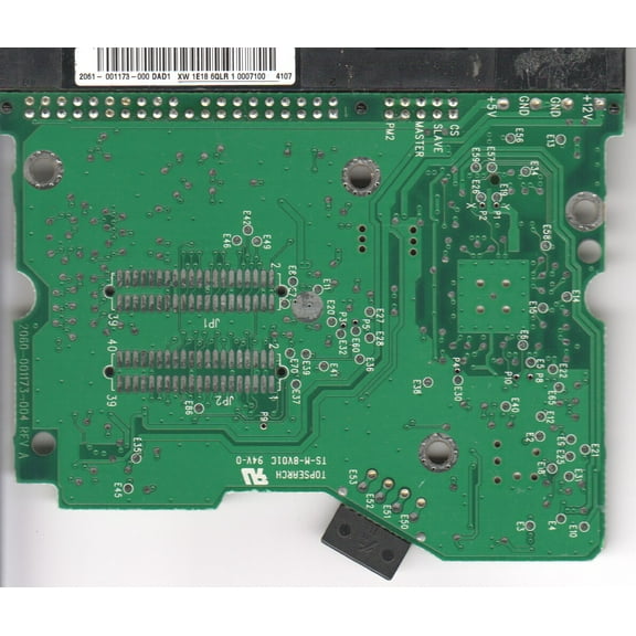 WD1600BB-22DWA0, 2061-001173-000 DAD1, WD IDE 3.5 PCB