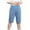 Light Blue, variant on Puyaiuu New 2025 Shorts for Women Plus Size Fashion Solid Half Shorts Leggings High Elastic Waist Lightweight Women Shorts Plus