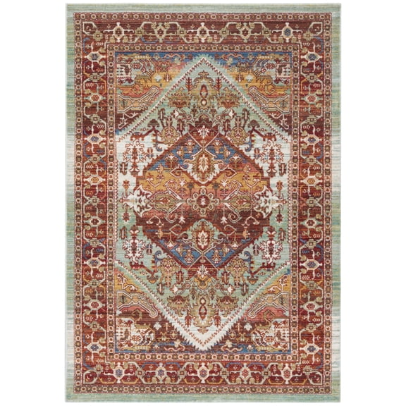 SAFAVIEH Sutton Rachelle Oriental Area Rug, Rust/Multi, 3' x 5'