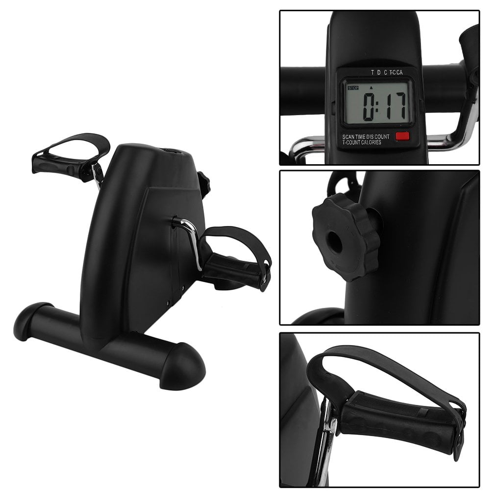 Portable Pedal Stationary Bike Under Desk Exercise Bike Machine