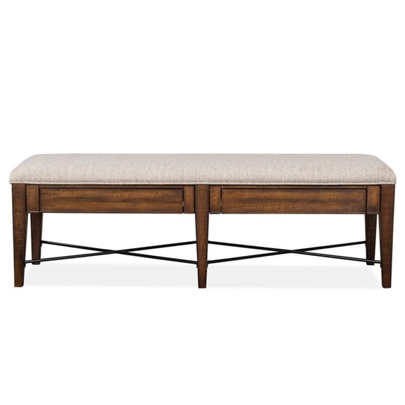 Magnussen Bay Creek Bench with Upholstered Seat