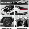 thumbnail image 5 of Cybertruck Toy Trucks with Motorcycle Diecast Metal Cyber Truck Model Pickup Truck 1/32 Toy Race Cars with Sound and Light Gift Age for 6 Year Up for, 5 of 5