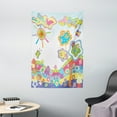 thumbnail image 1 of Doodle Tapestry, Childlike Drawing of a Hill with Colorful Sun a Tree and Clouds Simple Abstract Art, Wall Hanging for Bedroom Living Room Dorm Decor, 40W X 60L Inches, Multicolor, by Ambesonne, 1 of 2