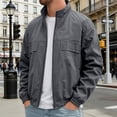 thumbnail image 5 of Mens Jackets Raincoat Waterproof Windbreaker,Full Zip Lightweight Packable Design for Hiking,Fishing, 5 of 6