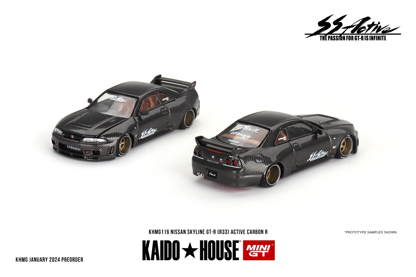 Kaido House x Mini GT Nissan Skyline GT-R (R33) GReddy GR33