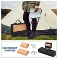 thumbnail image 3 of Hasoo 8' x 10' Orange/White Outdoor Rug for Patio Decor Waterproof Plastic Straw Modern Geometric Carpet PP Tube Woven Portable Camping Mat for Picnic Balcony, 3 of 7