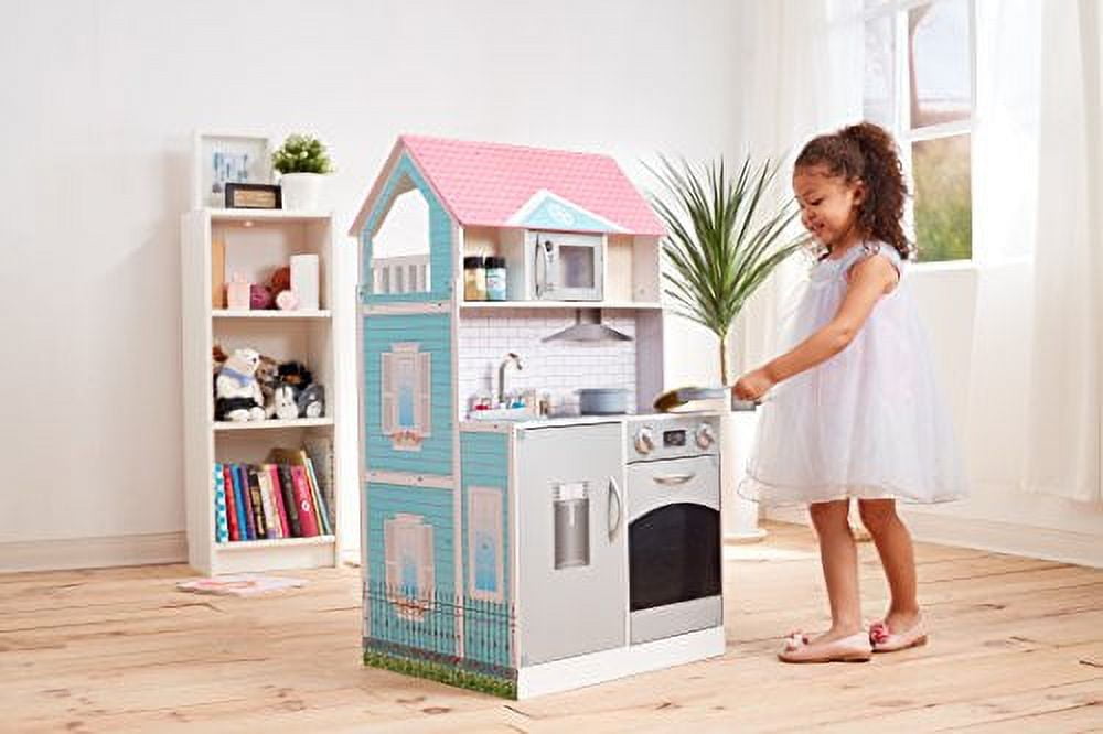 Posh Double the FUn Dollhouse and Play Kitchen in 1 Amazing