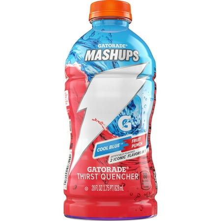Gatorade Thirst Quencher Mashup Cool Blue Fruit Punch, 28 fl oz, 1 Count