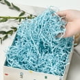 thumbnail image 3 of Sm:)e Blue Crinkle Cut Paper for Gift Baskets,for Shred Packing Raffia Grass Cushion Paper-8oz, Perfect for Basket Filler, Gift Boxes,Christmas Wedding Birthday,Ideal for All Occasions, 3 of 5