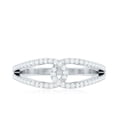 thumbnail image 5 of Rosec Jewels Lab Grown Diamond Anniversary Ring - Interlock Ring - EF-VS Quality Certified, 18K White Gold, US 7.00, 5 of 9