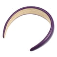 thumbnail image 6 of Unique Bargains Purple Headbands for Women, Faux Leather Headband for Women's Hair, 1.6 Inch Wide Headbands, 6 of 7