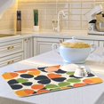 thumbnail image 6 of Yayeee Dish Drying Mat for Kitchen Counter Ultra Absorbent Easy Clean Pad 18x16", Black Clover Pattern, 6 of 7