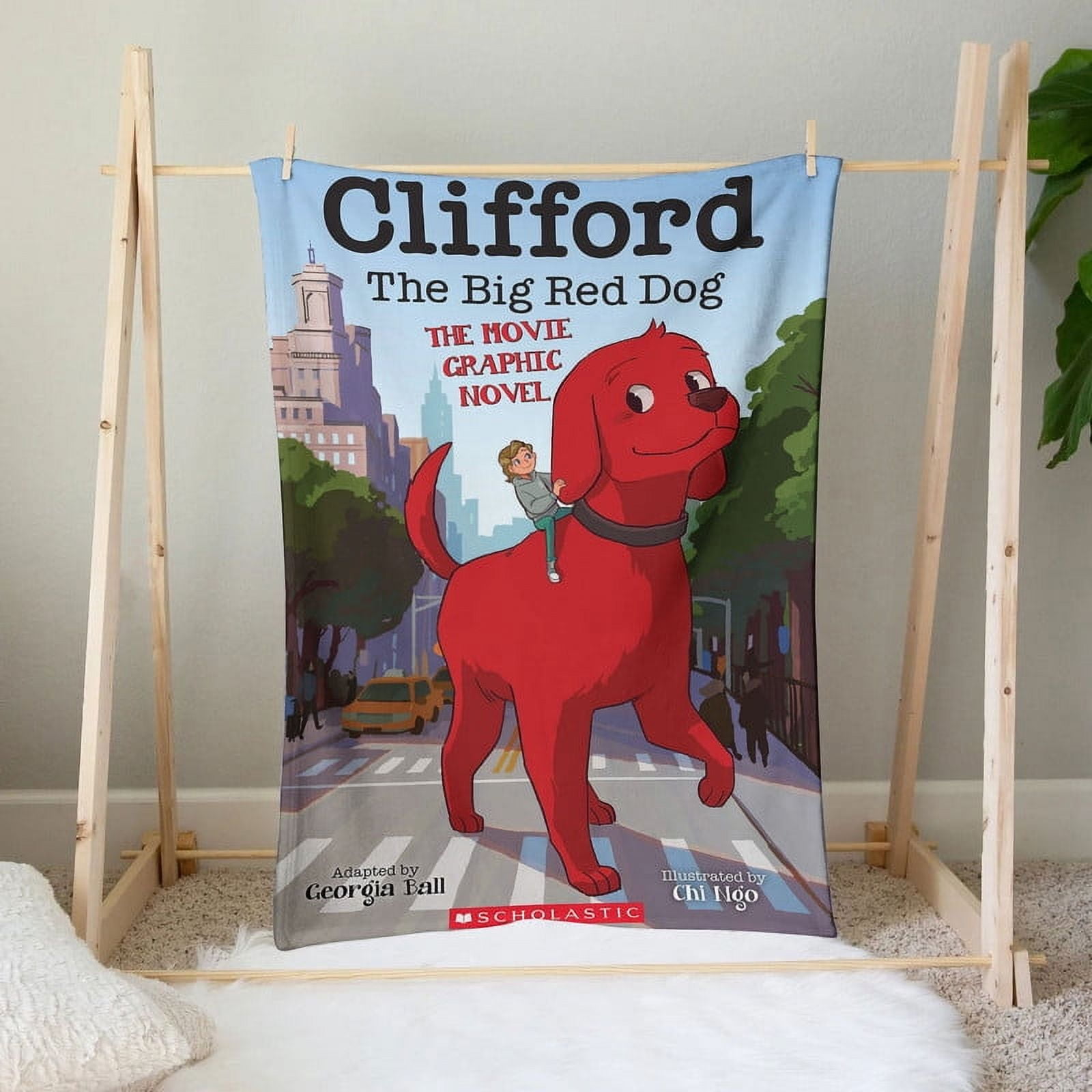 Clifford The Big Red Dog Throw Blanket Gifts for Fans Lover Girls Boys Women Present Hoodie Him Bed 30"x40"