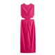 thumbnail image 4 of HH TRAF 2024 Vestido largo informal para mujer, liso, cuello redondo, sin mangas, abertura en la cintura, cremallera, vestidos de verano para mujer, moda, 2 colores, 4 of 4