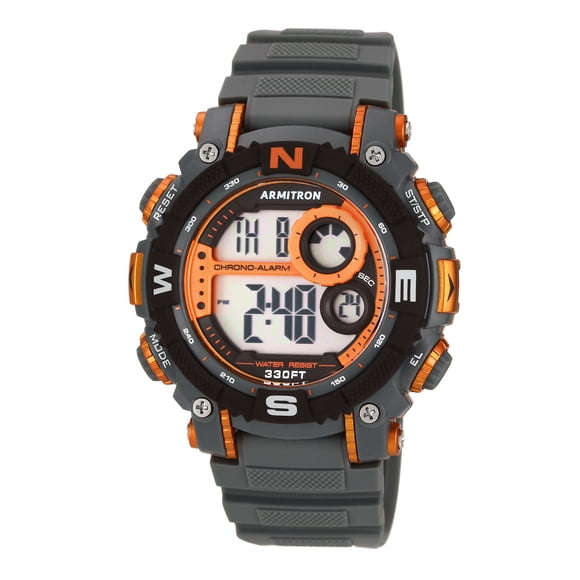 Armitron Sport Men's 40/8284ORG Sport Watch with Grey Band