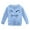 Blue, variant on Mercatoo Toddler Kids Girls Cute Pattern Printing Sweatshirt Crewneck Long Sleeve Pullover Trendy Preppy Clothes Tops