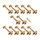 thumbnail image 5 of Conectores de fijación para muebles, accesorios con llave, fijaciones de acero para tableros de mesa 12 piezas, 5 of 9
