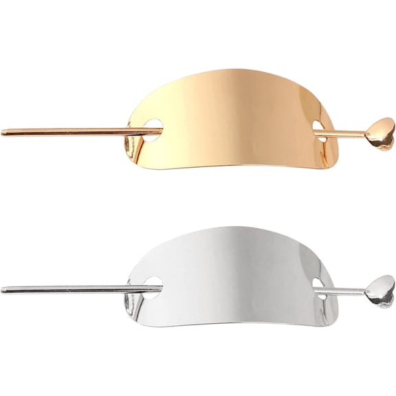 ELAYARD 2Pcs Assorted Color Metal Hairpins Bun Accessory Hair Stick Elegant Bun Holder