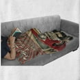 thumbnail image 6 of Cars Soft Flannel Fleece Throw Blanket, Tires Shop and Service Route 66 Emblem Advertisement Retro Style Poster Print, Cozy Plush for Indoor and Outdoor Use, 70" x 90", Red Grey Sepia, by Ambesonne, 6 of 6
