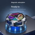 thumbnail image 4 of 2X X42 Tablet Radiator Tablet Cooler RGB Colorful Lighting 10cm Magnetic Semiconductor Cooler Cooling Fan para Tablet, 4 of 5