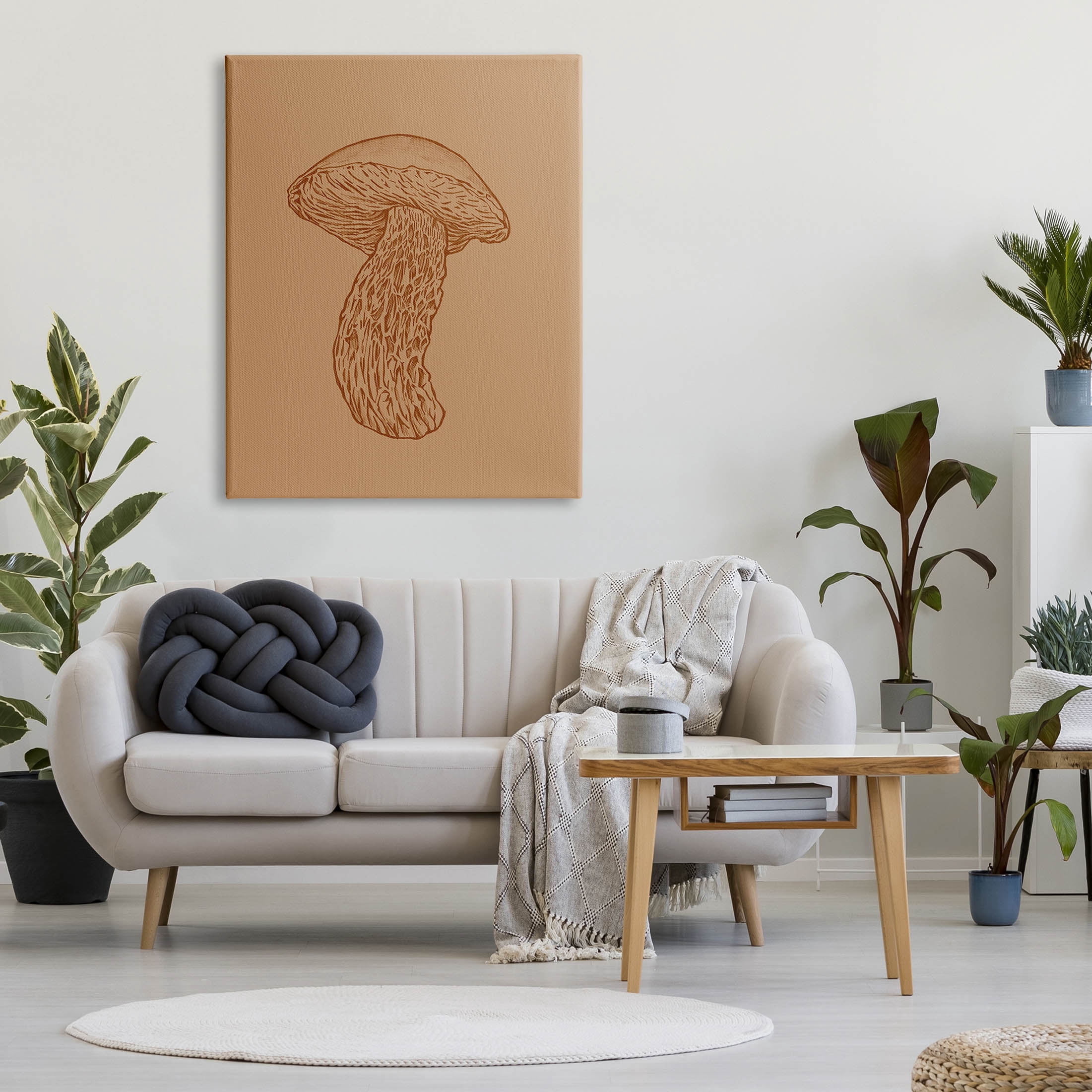 Stupell Industries Intricate Mushroom Nature Study Graphic Art Gallery Wrapped Canvas Print Wall Art, Design by Ziwei Li