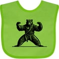 thumbnail image 3 of Inktastic Karate Martial Arts Mma Funny Bear Boys Baby Bib, 3 of 4