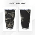 thumbnail image 3 of KLL Monochrome Mushroom Artwork Print 40oz Stainless Steel Insulated Car Cup with Spillproof Lid - Keep Your Drink Hot or Cold on the Go-Straw Three-piece Set, 3 of 8