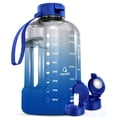 thumbnail image 1 of Botella de agua AQUAFIT de 3,8 L con marcador de tiempo sin BPA y pajita, 1 of 8