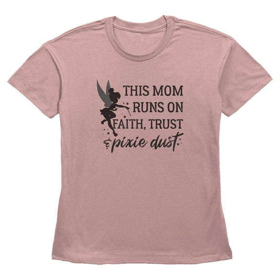 Womens Peter Pan This Mom Runs on Pixie Dust T Shirt
