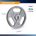 thumbnail image 2 of Marcy Classic Placas de agarre estándar de hierro fundido de 1"" - 10 lb, 2 of 7