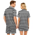thumbnail image 5 of Couples Matching Pajamas 2 Piece Lounge Set Silk Pajama Satin Pjs Shorts Set Soft Loungewear S-Xxxxl(Men), 5 of 5
