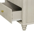 thumbnail image 6 of Fluted 5 Drawer Dresser , 45 Inch Tall Chest of Drawers for Bedroom and Living Room,Beige, 6 of 10