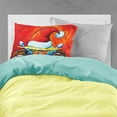 thumbnail image 2 of Carolines Treasures MW1169PILLOWCASE Crab in Santa Hat Santa Claws Fabric Standard Pillowcase Standard multicolor, 2 of 2