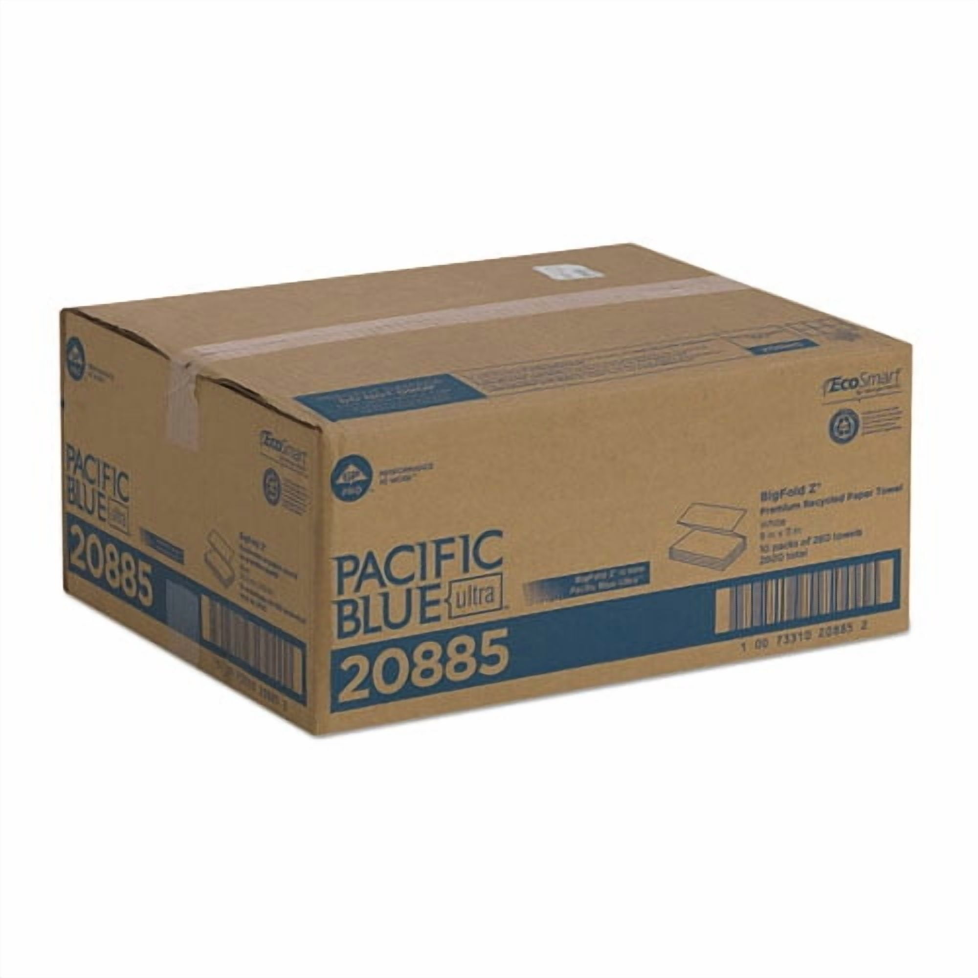 Pacific Blue Ultra Z-Fold Folded Paper Towels, 1-Ply, 8 x 11, White, 260/Pack, 10 Packs/Carton | Bundle of 2