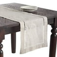 thumbnail image 2 of Fennco Styles Handmade Hemstitch Contemporary Linen Blend Natural Table Runner 16"W x 72"L - Natural Table Cover for Everyday Use, Dining Room, Wedding and Special Occasions, 2 of 3