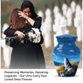 thumbnail image 4 of Dog Urn For Human Ashes Adult Women, Blue Mini Cremation Urns For Human Ashes For Father, 1 Large Urn For Mom, Keepsake Urns For Man And Woman Set Of 4, 10&3 Inch, 4 of 7