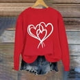 thumbnail image 6 of qucoqpe Valentines Day Sweatshirt for Women Funny Love Heart Graphic Pullover Tops Casual Valentine Long Sleeve Shirts, 6 of 7