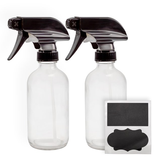 Botellas de aerosol Cornucopia Brands de vidrio transparente de 235 ml (paquete de 2)