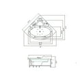 thumbnail image 6 of Whirlpool bathtub white 53″ x 53″ hot tub with Heater – Miami, 6 of 6