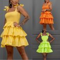 thumbnail image 1 of Gspmoly Robe pour Femme, Robe à Bretelles à la Taille Fermée, Mode Aguichant à Lacets pour le Printemps et l'Été, Robes de Soirée pour Femmes, Cadeaux de Vacances, 1 of 6