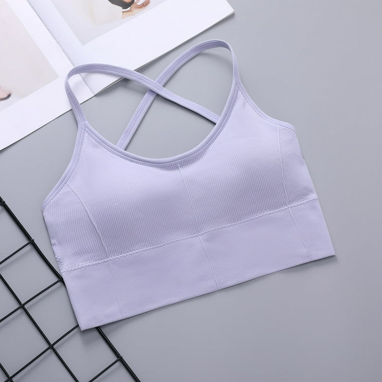 Bigersell Cotton Sports Bras for Women On Sale Cute Sports Bras for Women  Full-Figure Bra Style B2149 V-Neck Convertible Bras Pull-On Bra Closure Big  Girls Size Sports Bras for Women Padded Purple