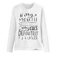 thumbnail image 3 of Babysbule Tops for Women Women Printed Long Sleeve Sweatshirt Pullover Shirts Top Blouse, 3 of 4