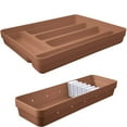 thumbnail image 1 of Ou Premium Design - Set of Utensils Tray Organizer + Knives Tray Organizer. (Terracota), 1 of 7