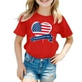 thumbnail image 4 of MKHSQHDG Toddler T Shirts 4T Kids Baby Boys America Flag Shirts 4th of July T Shirt Toddler Girls Patriotic Tops Tee Independence Day Clothes Toddler Independence Day Shirt 8-9 Years, 4 of 4