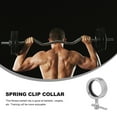 thumbnail image 3 of Minkissy Dumbbell Collars Spring Clip Collar Alloy Silver Simple Installation 1Pack, 3 of 7