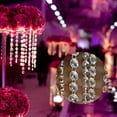 thumbnail image 4 of NUZYZ 100cm Faux Octagonal Beads Pendant Curtain Lamp Chandelier Decor, 4 of 8
